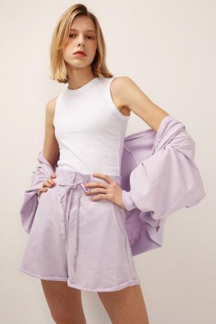 Purple Sweat Shorts