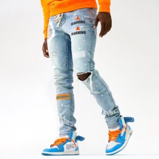 Louis Vuitton Blue Denim 'LV Trainer' Sneakers worn by Rich the Kid in  Racks On feat. YoungBoy Never Broke Again (Official Video)