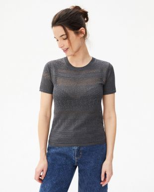 Ras de cou manches courtes mini pointelle