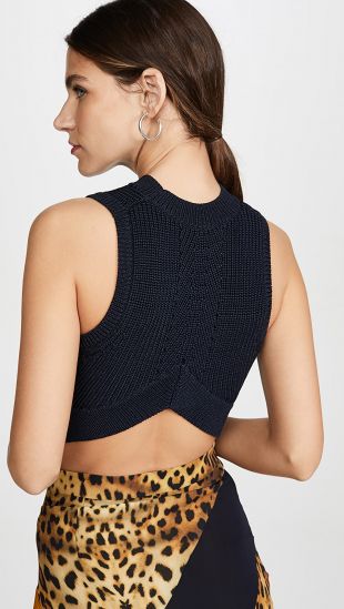 Sleeveless Cropped Top