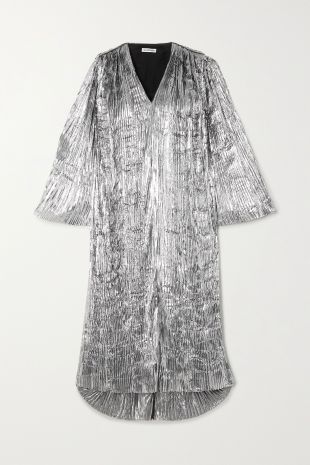 Silver Midi Dress