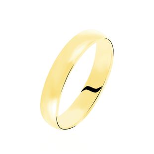 Bague Plaque Or Basique 4Mm
