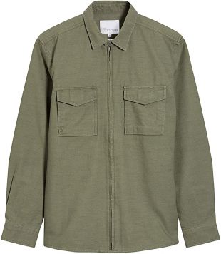 Chemise Sur Mesure Sportsman ICEFIL - Manches Longues, Zip, Coloris Acajou