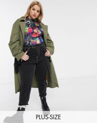 trench coat in khaki