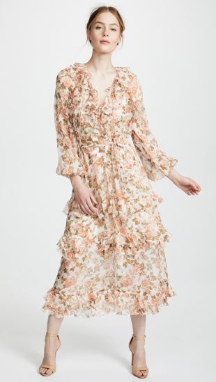 Zimmermann radiate frill swing hot sale dress