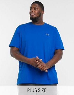 Athleisure B-Tee - T-shirt à logo incurvé - Bleu