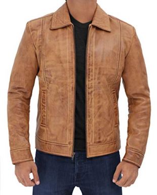 Leather Jacket - Brown Jackets for Men