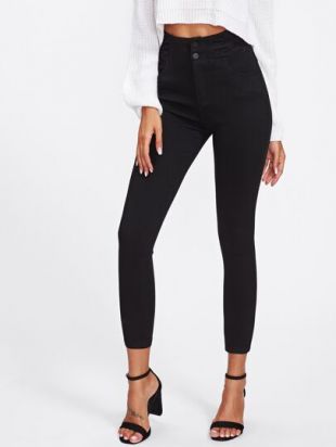 Jean taille haute skinny