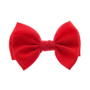 Grande barrette à cheveux avec noeud rouge