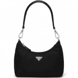 Sac bandoulière en nylon et crocodile