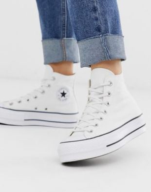 Chuck Taylor - Hi Lift - Baskets a semelle compensée - Blanc