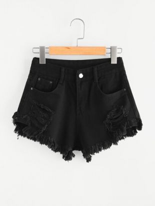 Short en jean déchiré