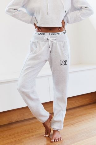 Ash White Fitted Joggers