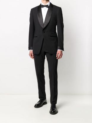 Tom Ford contrasting-trim two-piece Suit