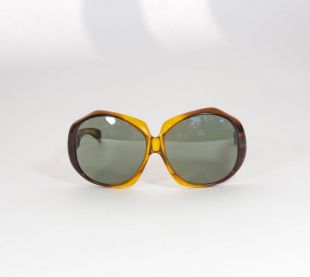 Vintage B&L RAY BAN | Optyl | Surdimensionné lunettes de soleil | Cadre Marron translucide | Petits dégâts