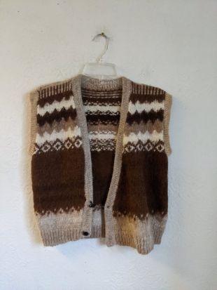 gilet pull, pull abstrait Rétro, pull pull pull vintage, vêtements d’hiver rustiques chauds