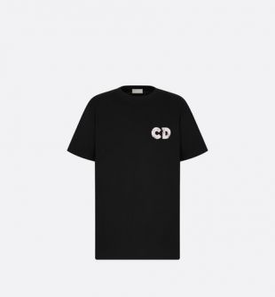 T-shirt oversize à imprimés 3D érodés DIOR AND DANIEL ARSHAM Coton compact noir - Prêt-à-porter - Mode Homme | DIOR