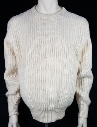 ESTARIS pull col rond boutonné dos ivoire 100% cachemire – Authentic Cashmere