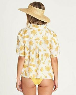 Billabong Women's Hana Koa Top, White Cap, L, White Cap, Size Large 828570415266 | eBay