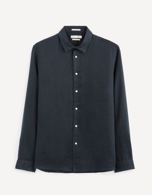 Chemise regular 100% lin