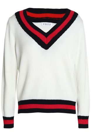 Ecru Wool-blend sweater