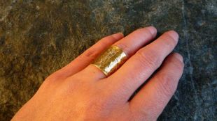 Extra large bague en laiton