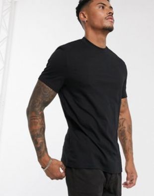 T-shirt ras de cou en tissu bio - Noir