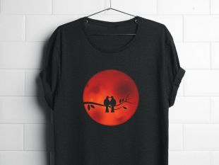 Birds in love, Love, Heart, Cute, Birds, Vector File, SVG, Silhouette, Digital Art, Graphics, PNG, Illustration, Romance, Valentine, Sun,