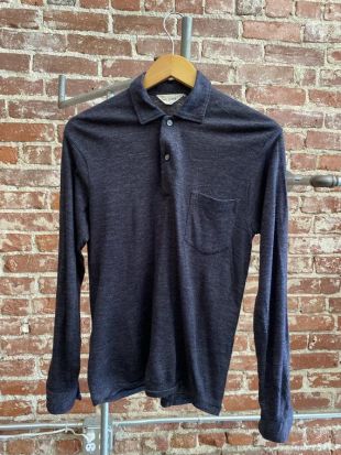 70s Men’s Charcoal Polo par Van Heusen