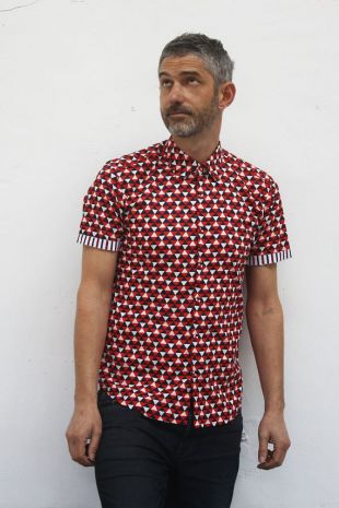 Chemisette imprimée homme - Triangle