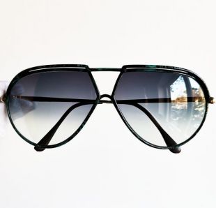 YVES SAINT LAURENT Vintage Sunglasse YSL rare tortue vert or masque Wrap aviateur Made in France NAS cadre 8129 oversize grand nouvel objectif des années 90