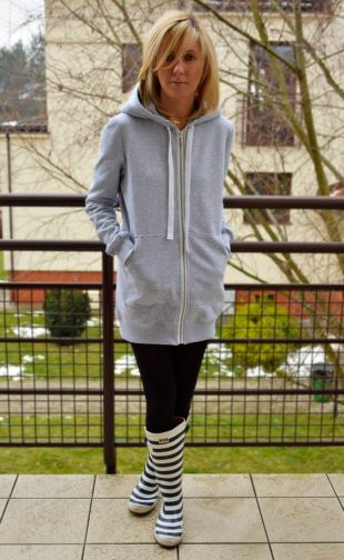 CHLOE - sweat à capuche zippé pour femme / sweat-shirt et grande poche kangourou / 5 couleurs / Long sweat à capuche / sweat à capuche tunique / Soeurs artisanales