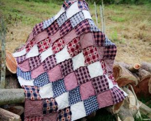 Unbranded - Rag Quilt / Farmhouse Quilt / Baby Blanket / Farmhouse ...