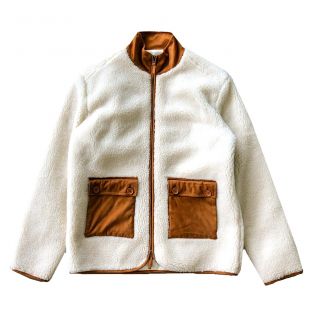 Tonal Sherpa Full-Zip Jacket