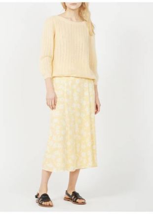 JUPE MIDI FLUIDE IMPRIMÉE  LIMONE
