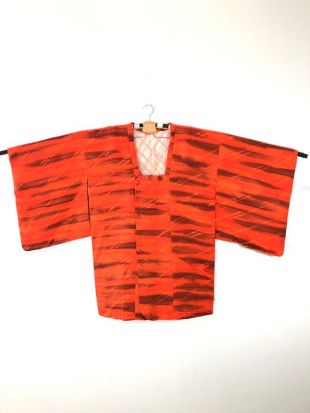 Kimono Haori Orange Color Nice Design