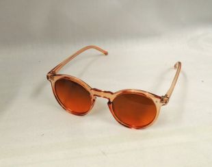 Lunettes de soleil Clear Orange Peach 1930s 1940s style UV400