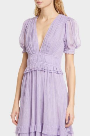 Ulla Johnson Elodie Dress Lavender worn 