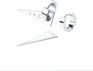 Ruikey 1 Pair BTS Suga Winner FTisland Pop Titanium Triangle Earring