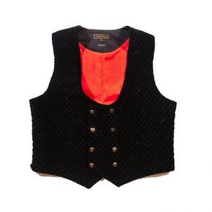 Black Double Breasted Casual Dress Vest Waistcoat