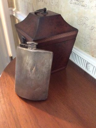 vintage années 1930 J.S. - Co. Sterling Silver Flask