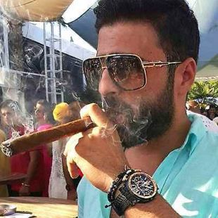 Designer Oversized Square Aviator Sunglasses Metal Bar Retro Frame Men Fashion