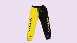 Yellow and black "Banana Split Pants"