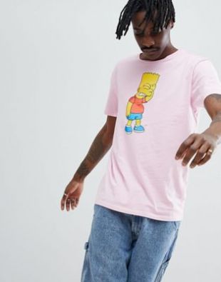 Bart Simpson - T-shirt - Rose