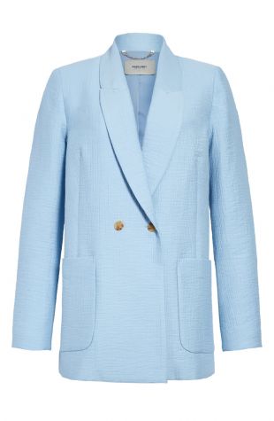 Amboy Double Breasted Cotton Blend Blazer