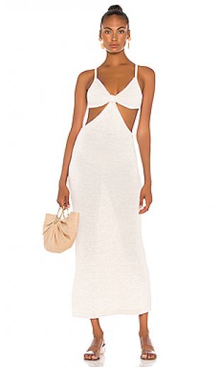 Cult Gaia ROBE MAXI SERITA en Off White | REVOLVE