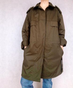 Vintage Army Military Green Parka Jacket, Original Army Jacket, Large Size Jaket, Army Trench Coat