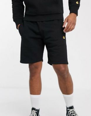 Carhartt WIP - Chase - Short molletonné - Noir