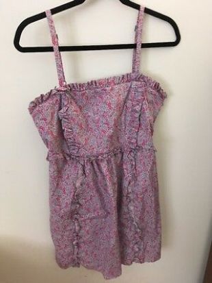 MARC JACOBS pour femme Violet Rose Bleu Boho paysan à Volants Floral bain de soleil 6 m | eBay