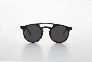 Lunettes de soleil vintage Round Victorian Aviator Steampunk Great Gatsby Biker - Edgar